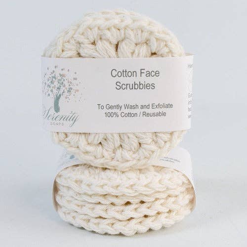 Serenity Soaps - Cotton Face Scrubbies: Confetti