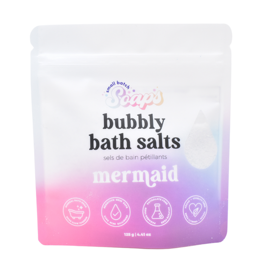Small Batch Soaps - Mermaid Bubbly Bath Salts: Mini (125 g)