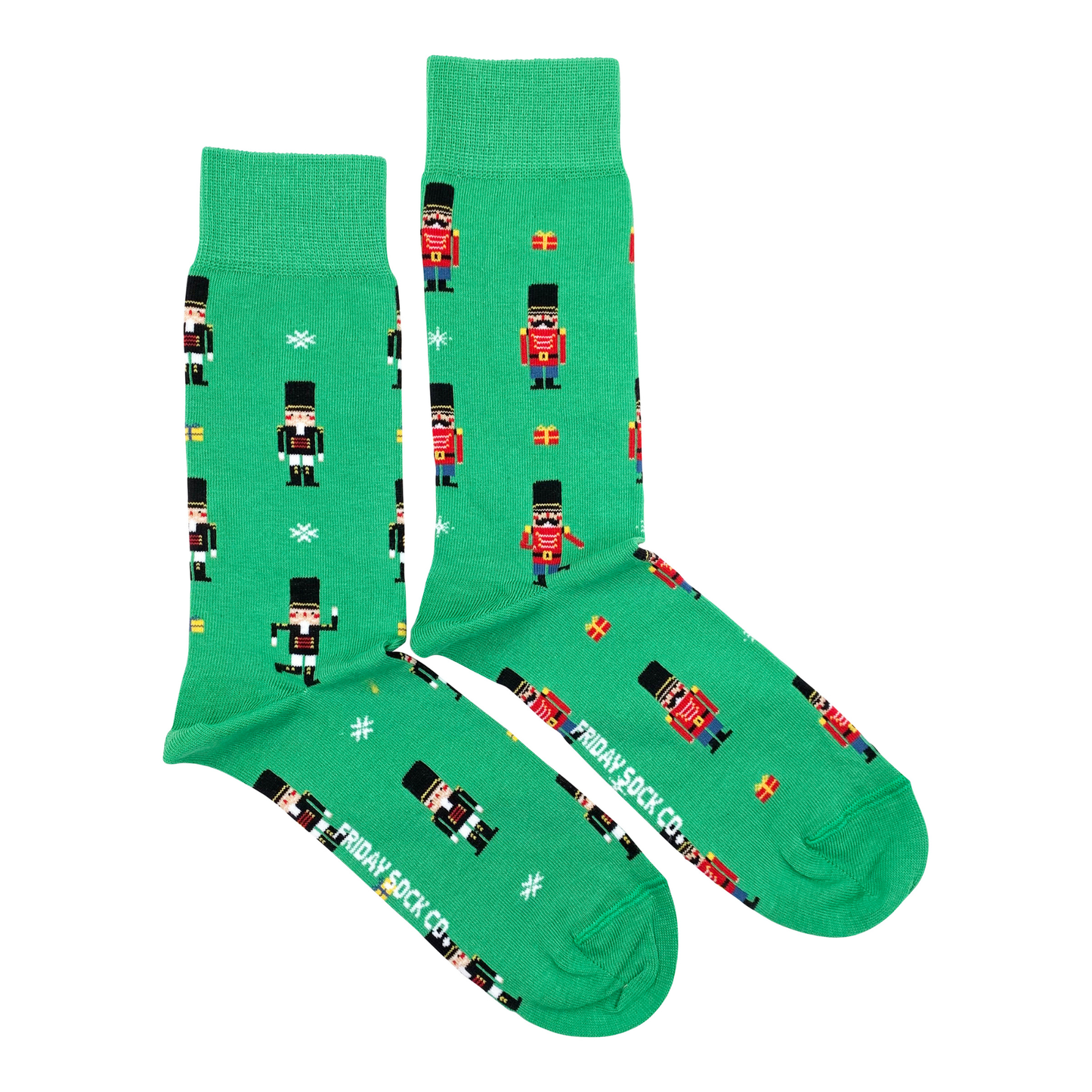 Men's Ugly Christmas Socks | Nutcracker | Holiday Gift Item: Men's 7 - 12