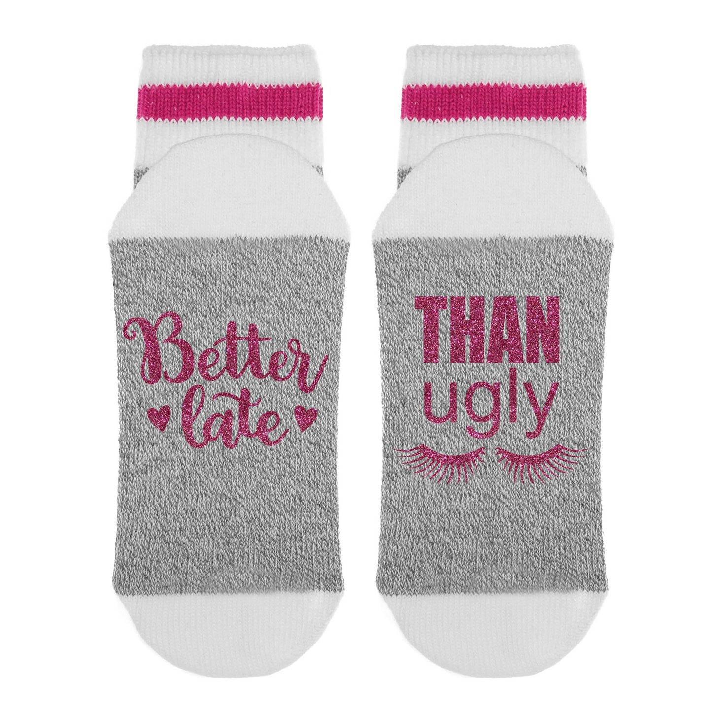 Sock Dirty to Me - Better Late Than Ugly - Socks: Matte White