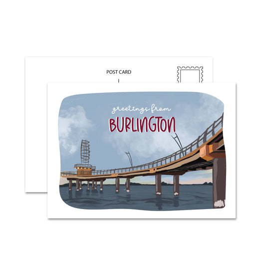 Jaybee Design - Greetings From Burlington Postcard