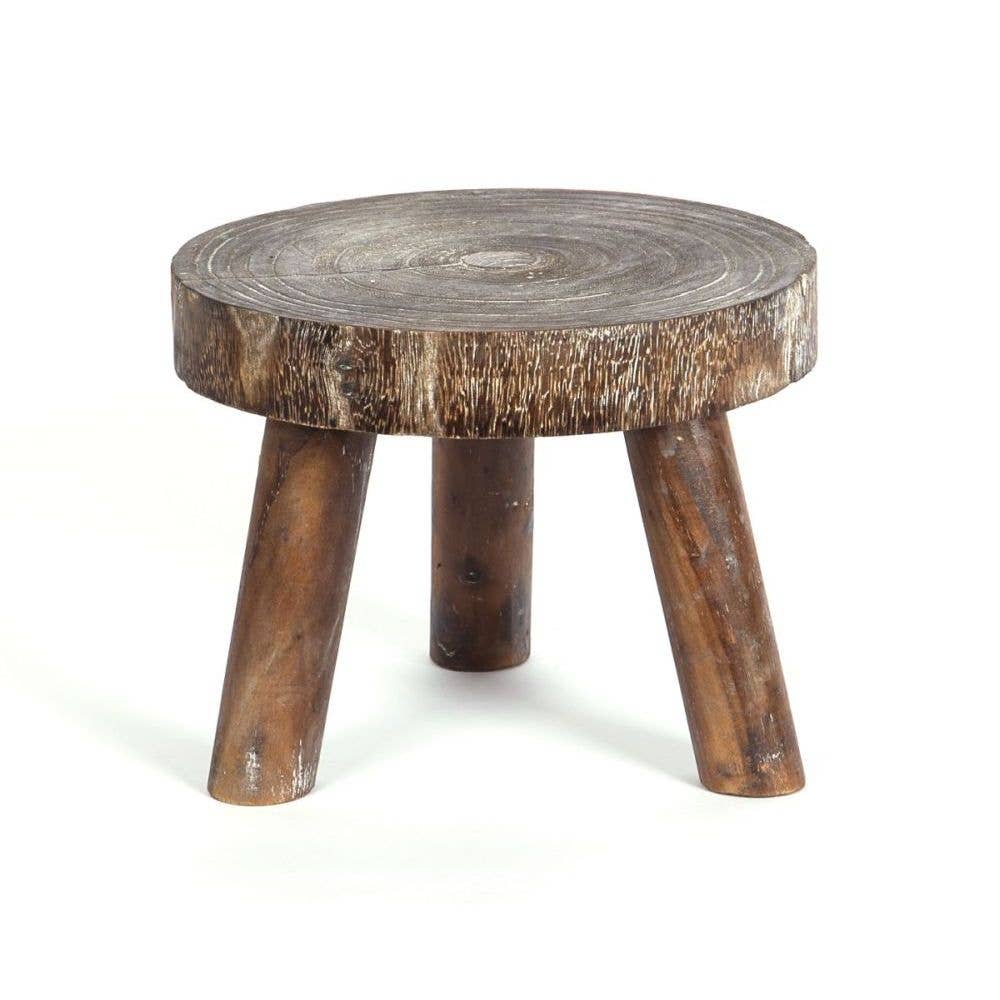 Simply Gifted - ROUND WOOD STOOL RISER