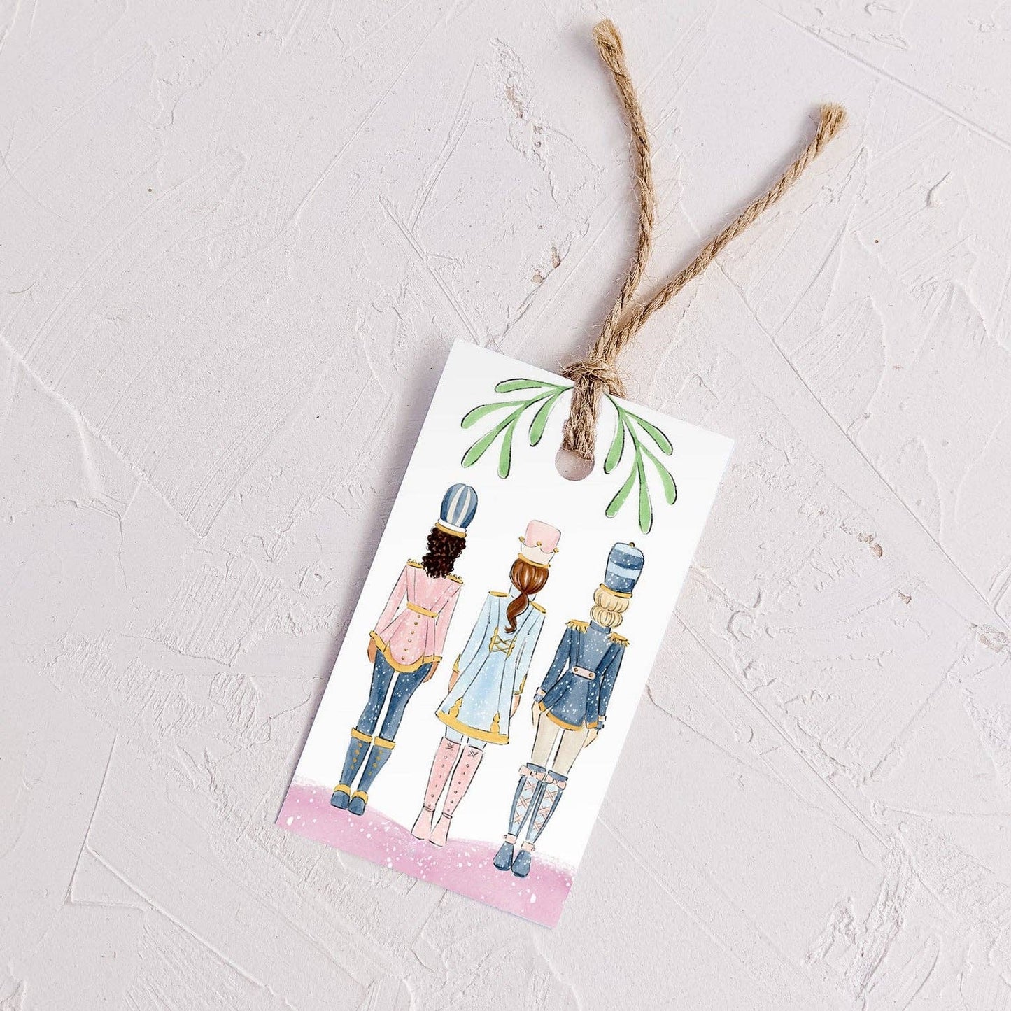 Almeida Illustrations - Soldiers - Set of 8 Holiday Gift Tags + String