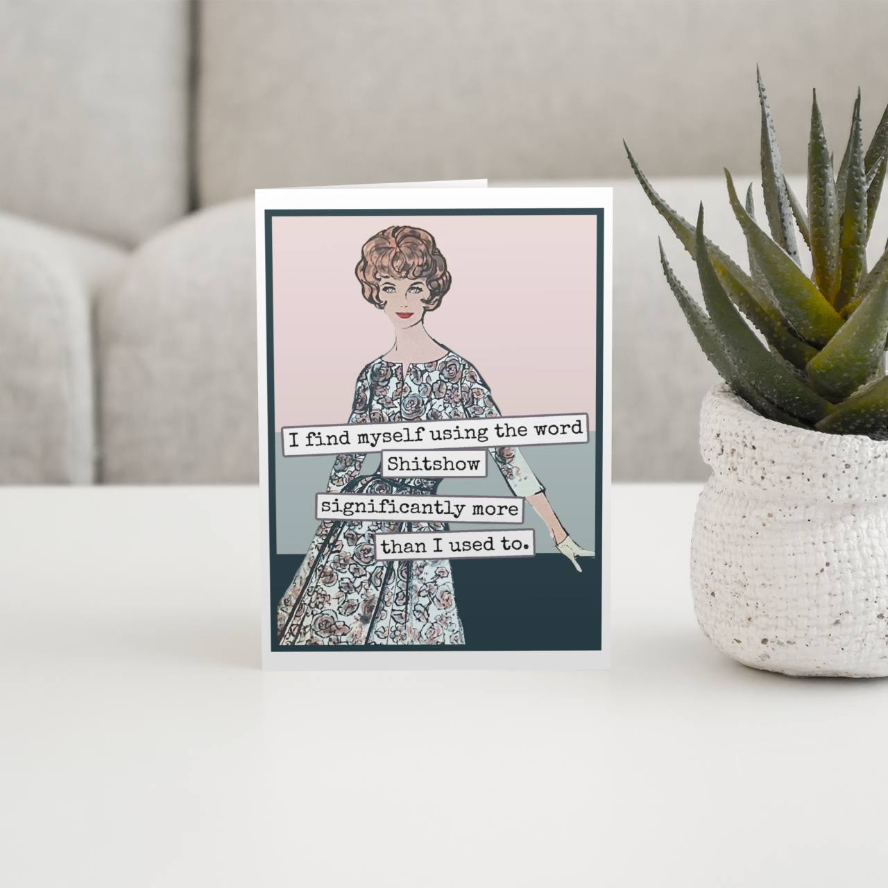 RAVEN'S Rest Studio - Funny Greeting Card. Using The Word Shitshow Significantly..