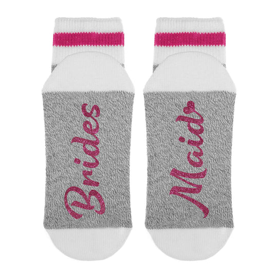 Sock Dirty to Me - Bridesmaid - Wedding Socks : Glitter Pink