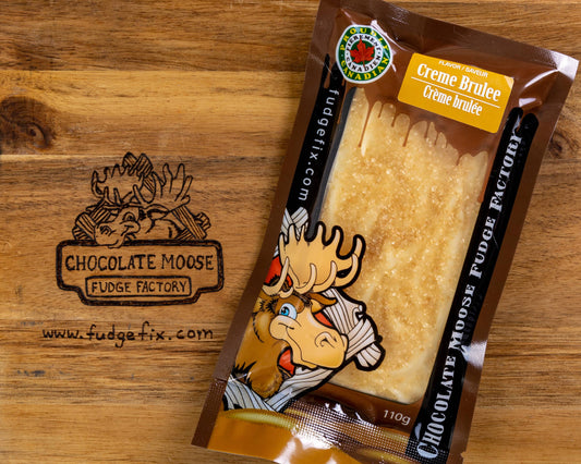 Chocolate Moose Fudge Factory - Fudge - Creme Brulee 110gCase of 12: 110g