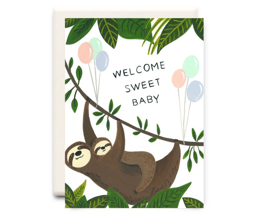 Inkwell Cards - Welcome Sweet Baby | Baby Greeting Card