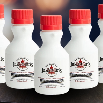 Jakeman's Maple Products - Pure Maple Syrup - Plastic Jugs 100ml