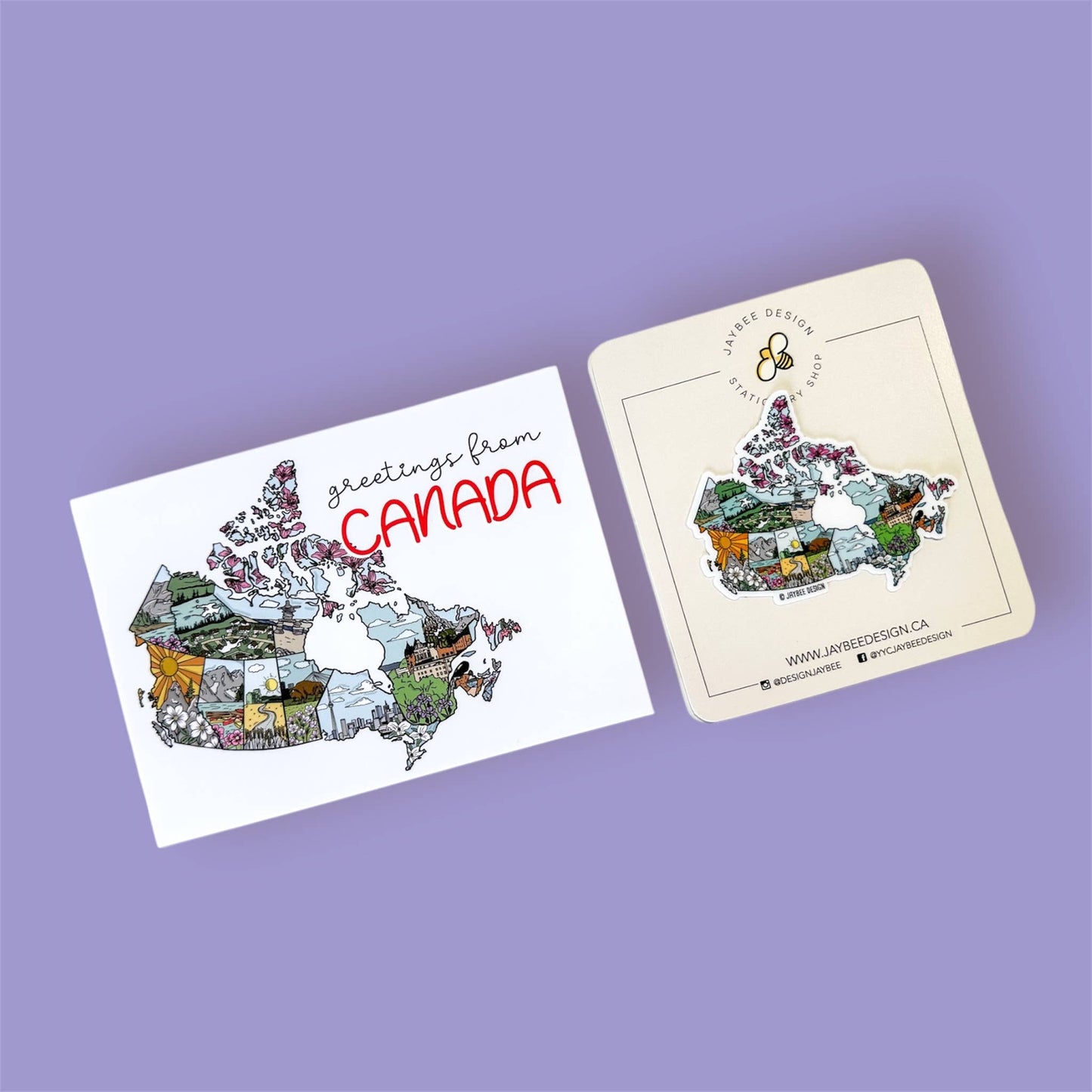 Jaybee Design - Greetings From Canada Postcard