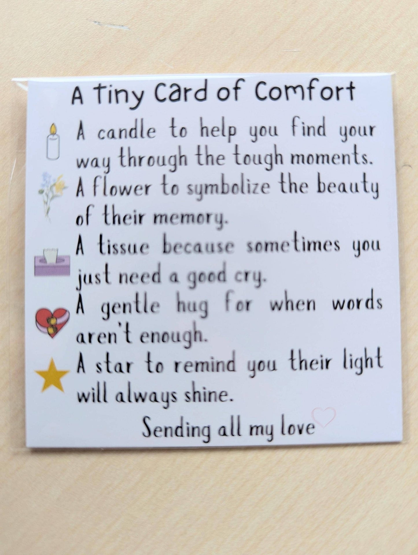 Uplifted Ink - Comfort Sympathy Card - Gentle Reminder of Love & Support