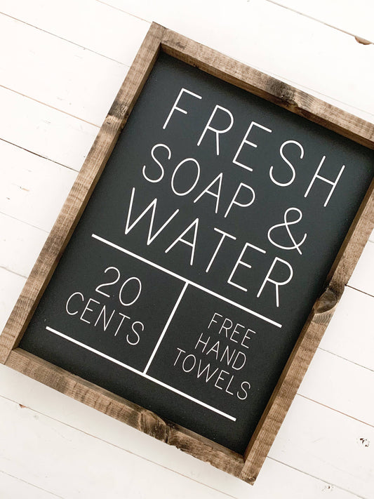 Ashwood Designs - Fresh soap and water: Black / Dark Walnut