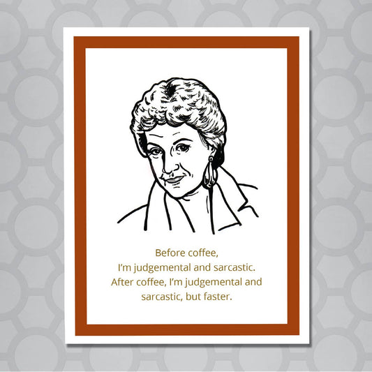 Design Corner - Golden Girls Dorothy Coffee Card