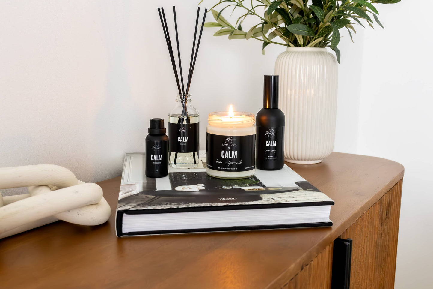 Market Candle Company - CALM DIFFUSER REEDS: STANDARD LABEL