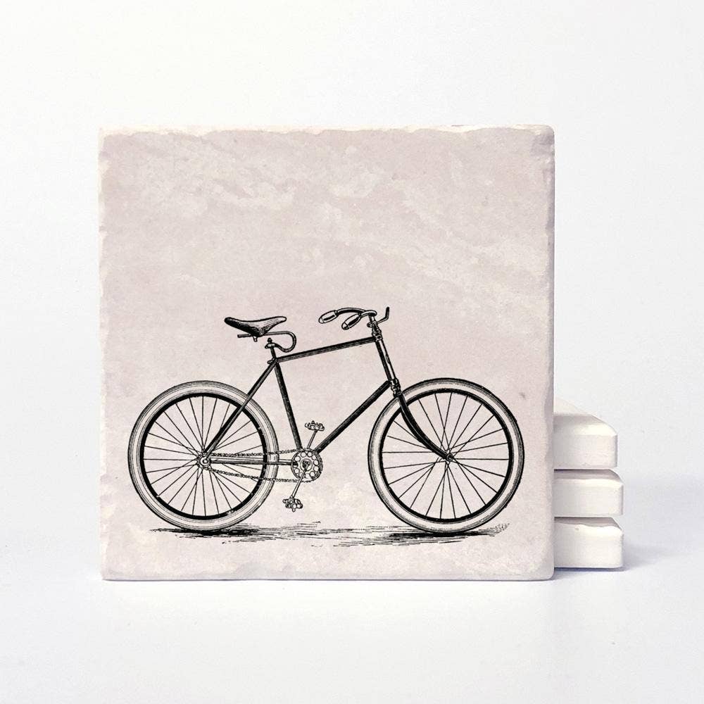 Versatile Coasters Canada - Old Timey Bicycle Coasters: 4"x4"