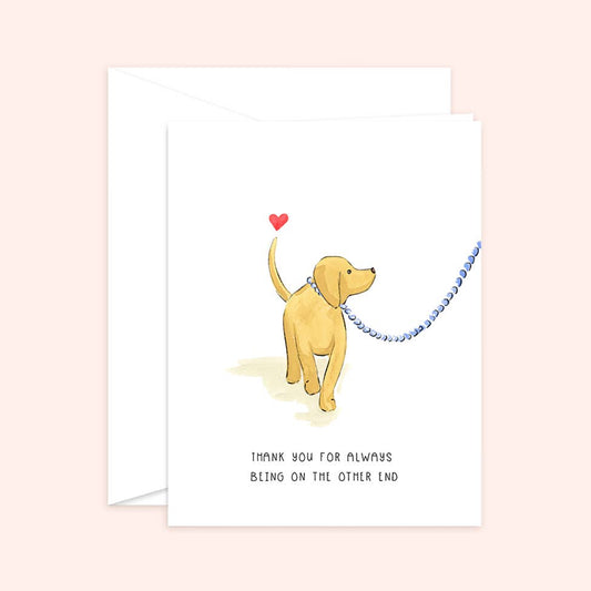 Almeida Illustrations - Puppy Love Appreciation Card: White