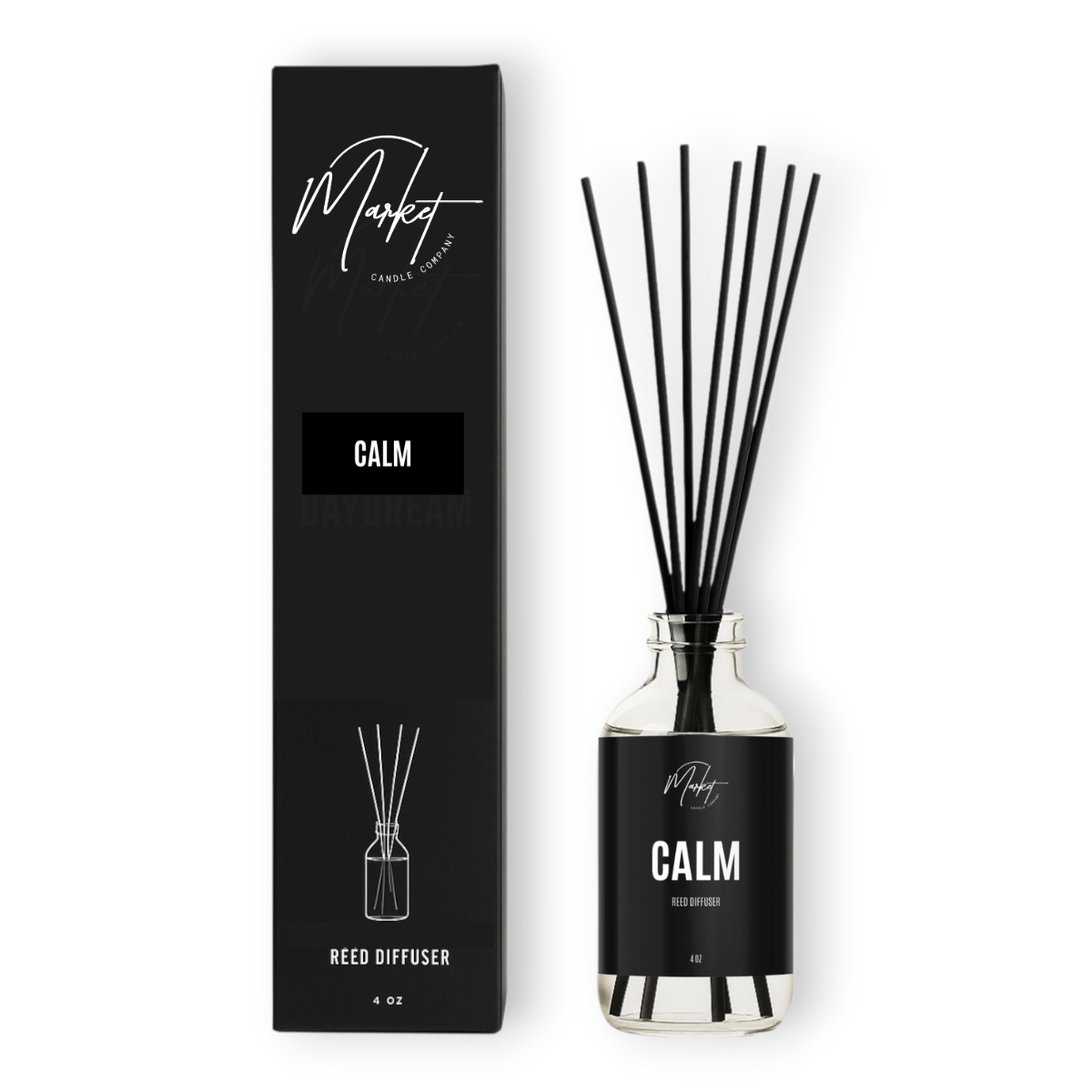Market Candle Company - CALM DIFFUSER REEDS: STANDARD LABEL