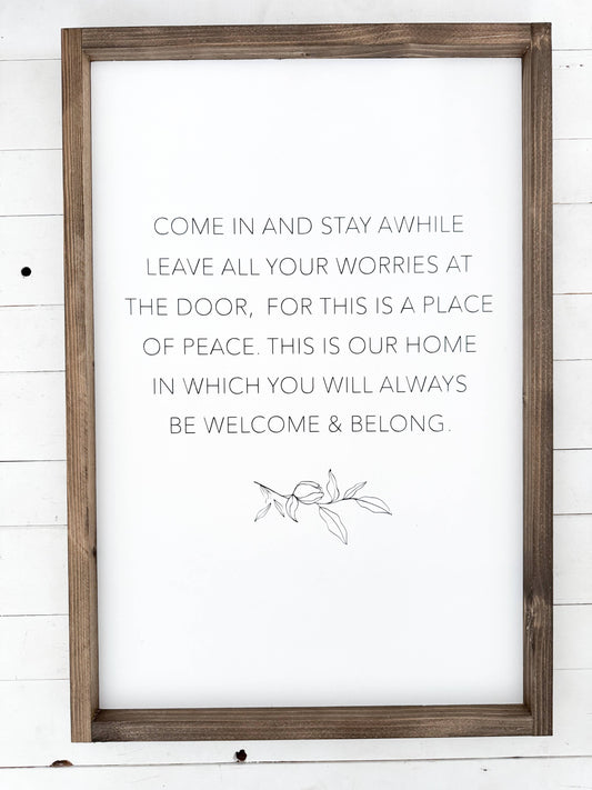 Ashwood Designs - Come in and stay awhile: Dark Walnut