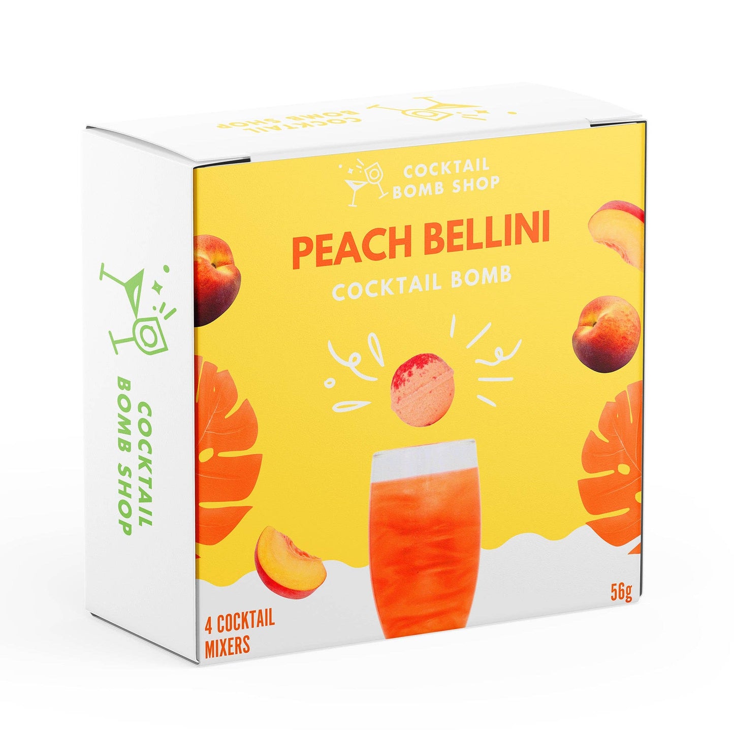 Cocktail Bomb Shop - PEACH BELLINI: 4 Cocktail Bombs