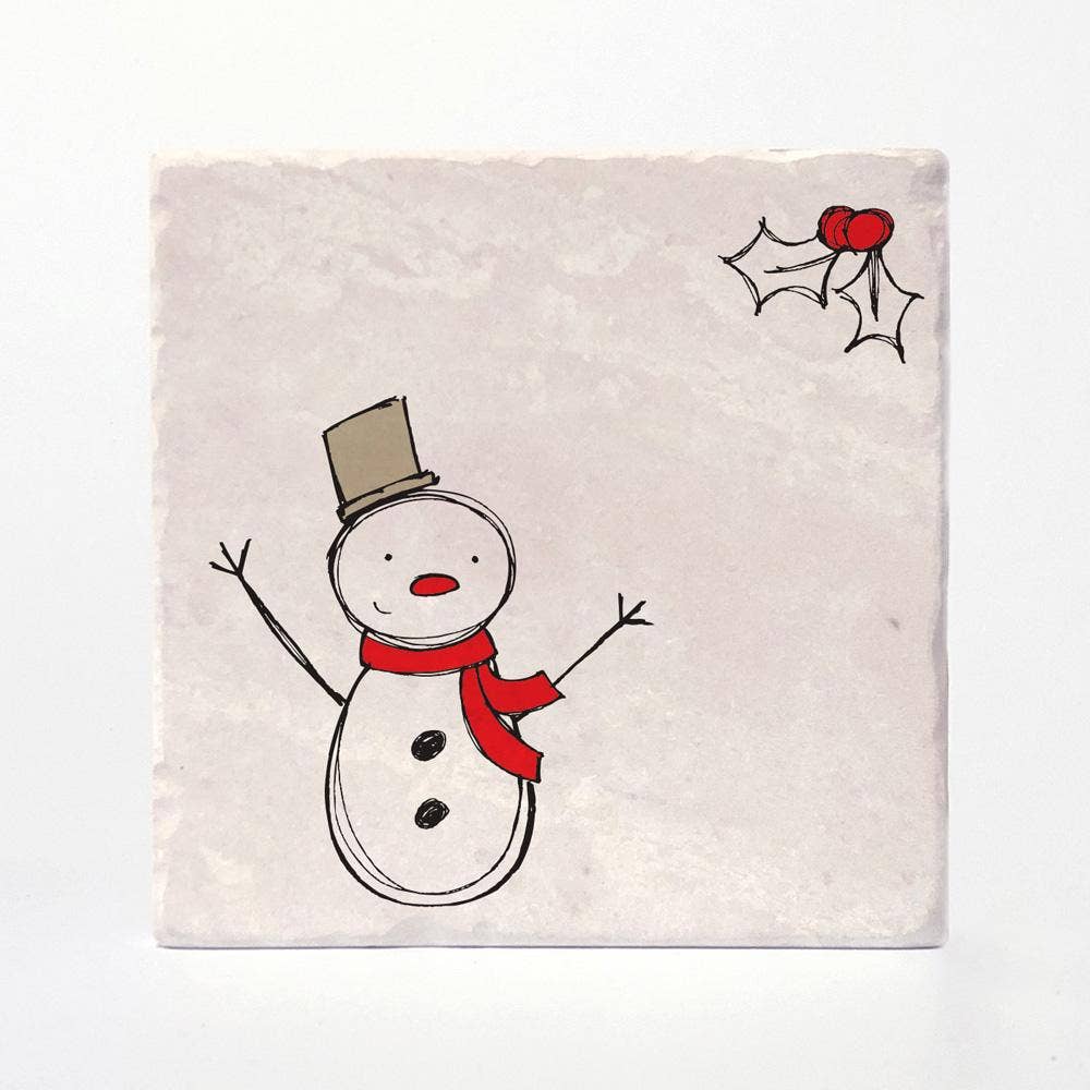 Christmas Cartoons Coasters: 4"x4"