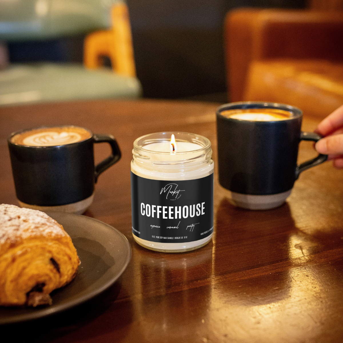 Market Candle Company - COFFEEHOUSE SOY CANDLE: 8 oz Single Wick