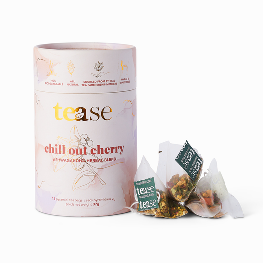 Tease | Wellness Tea Blends + Accessories - Chill Out Cherry Ashwagandha Mushroom Adaptogen Tea Blend