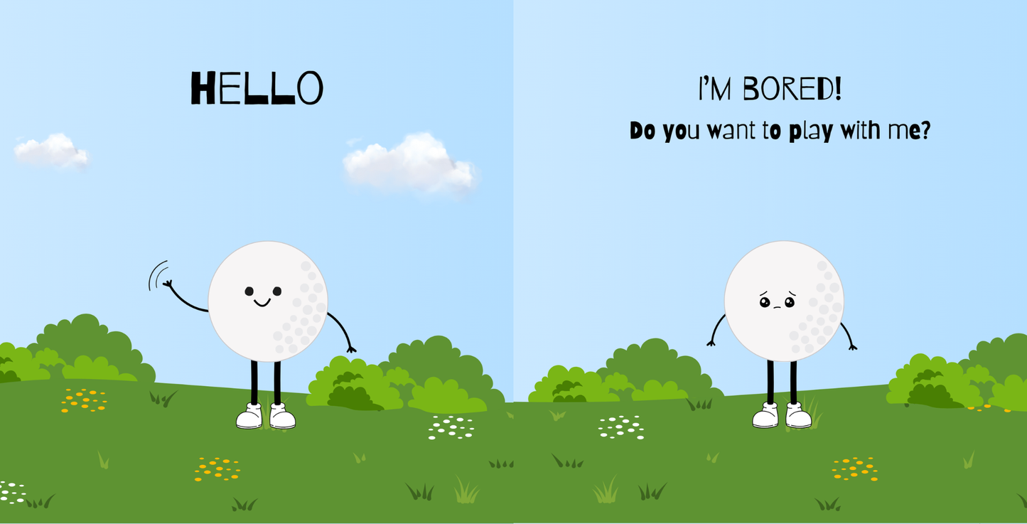 Doodle Paw Press - Hello Golf | Golf Books for Babies | Sports Baby Books