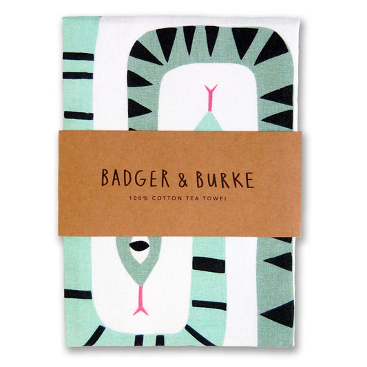 Badger & Burke - Twin Snake Tea Towel