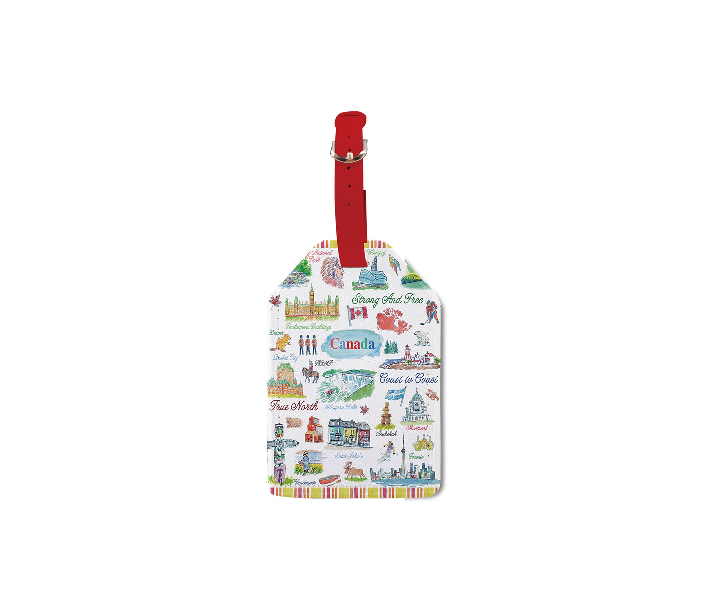 Northern Icons Canada - Canada Journey Illustrated Luggage Tag