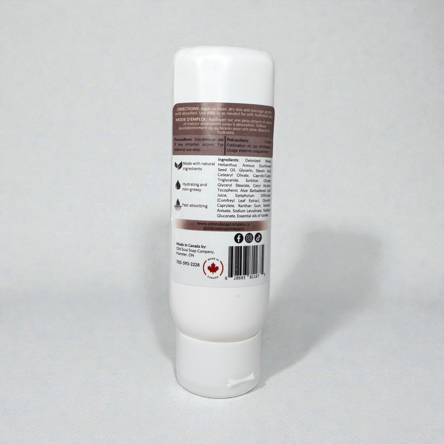 Old Soul Soap Company Inc. - Natural Body Lotion: Minimalist