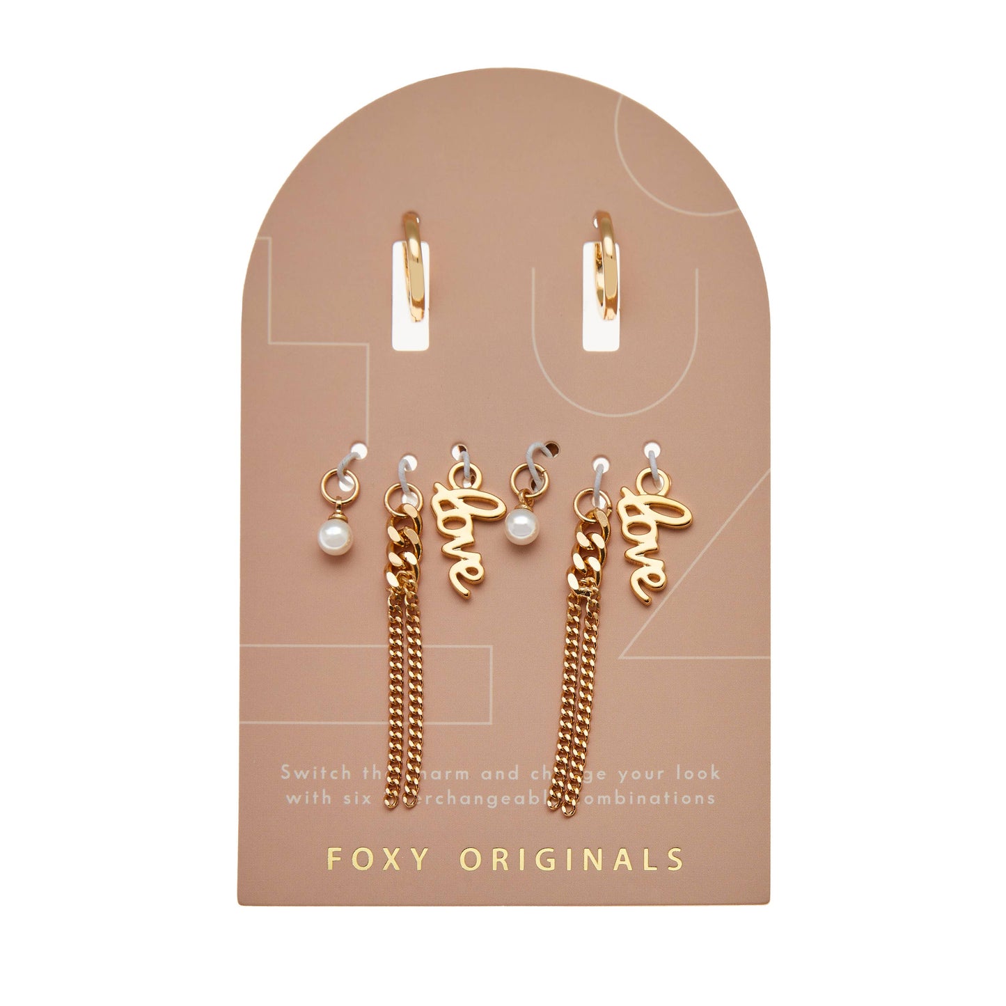 Foxy Originals - Love Charm Earrings | Mix and Match | Earring Set: Silver