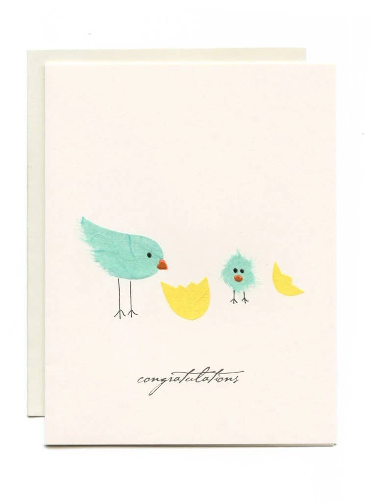 Flaunt Handmade - "Congratulations" Bird Hatching