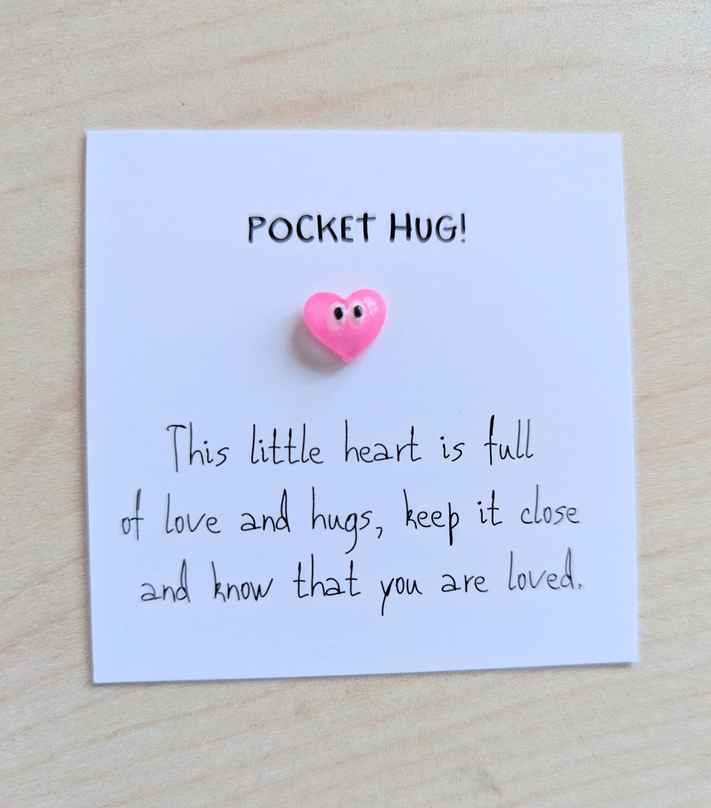 Uplifted Ink - Pocket Hug Mini Card - Handmade Keepsake with Personal Note