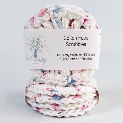 Serenity Soaps - Cotton Face Scrubbies: Confetti