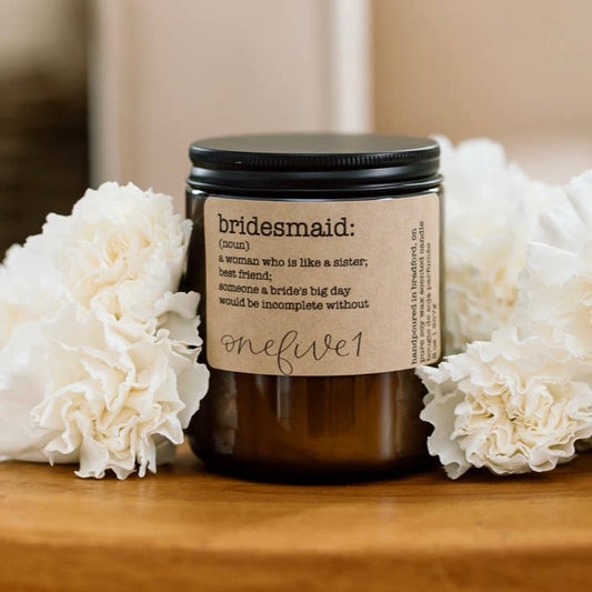 onefive1 - Bridesmaid definition soy candle