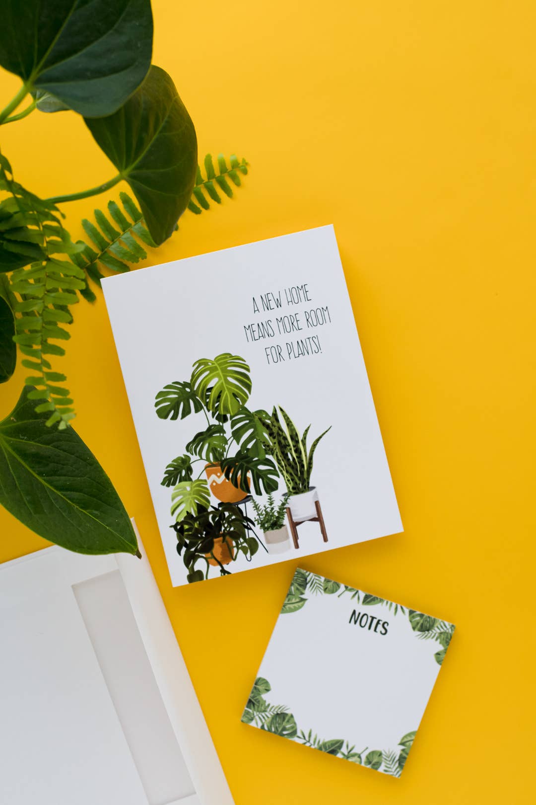 Jaybee Design - A New Home Means More Room For Plants! - Greeting Card