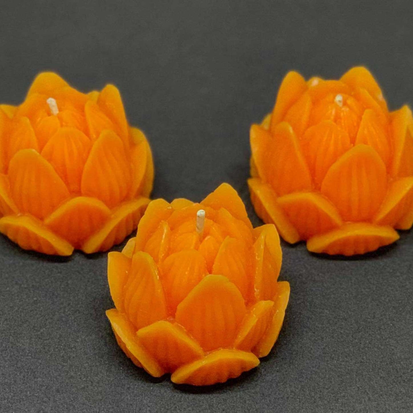 Eastvan bees - Lotus Flower - 100% Beeswax Candle: Natural Yellow