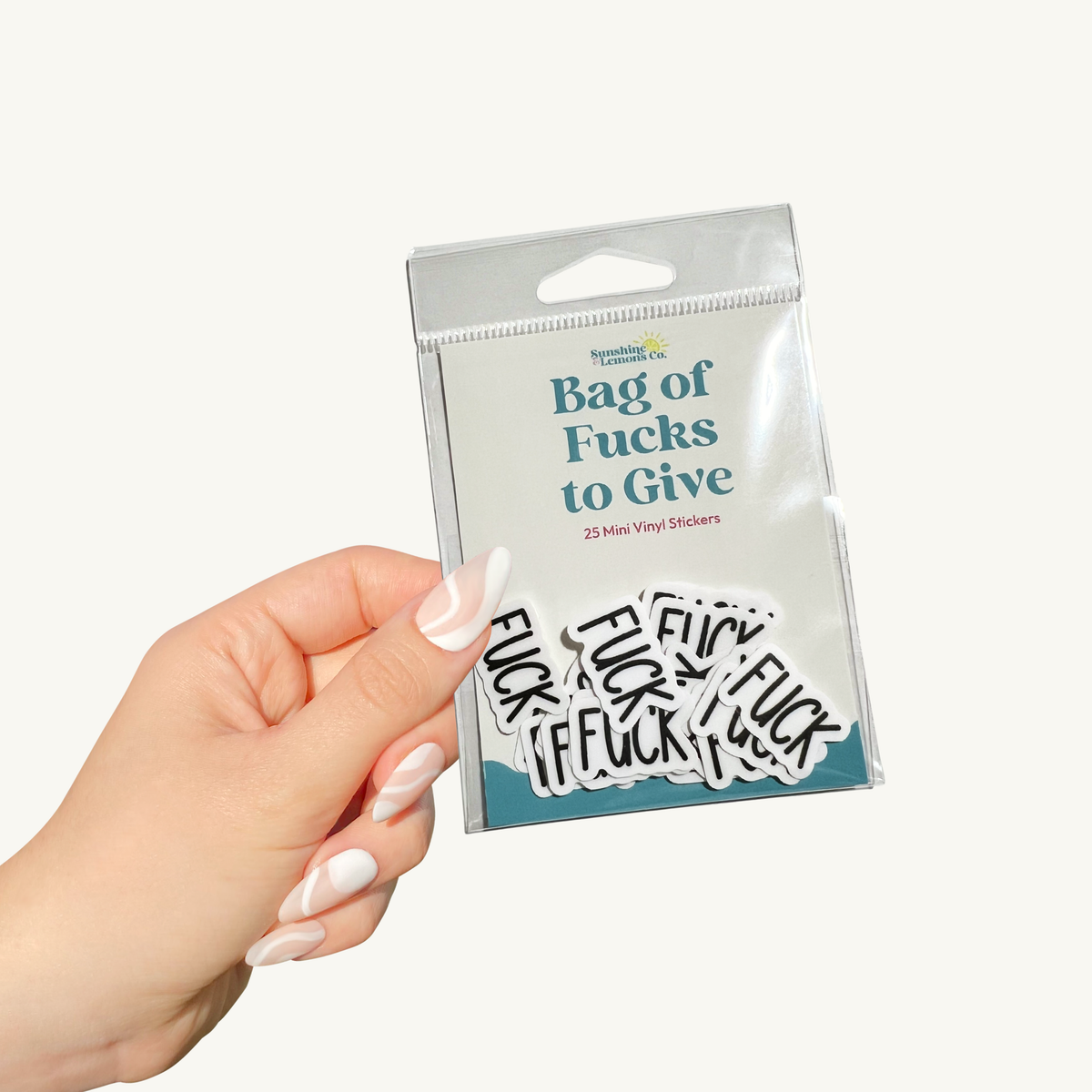 Sunshine & Lemons Co. - Bag of Fucks to Give Vinyl Sticker Pack