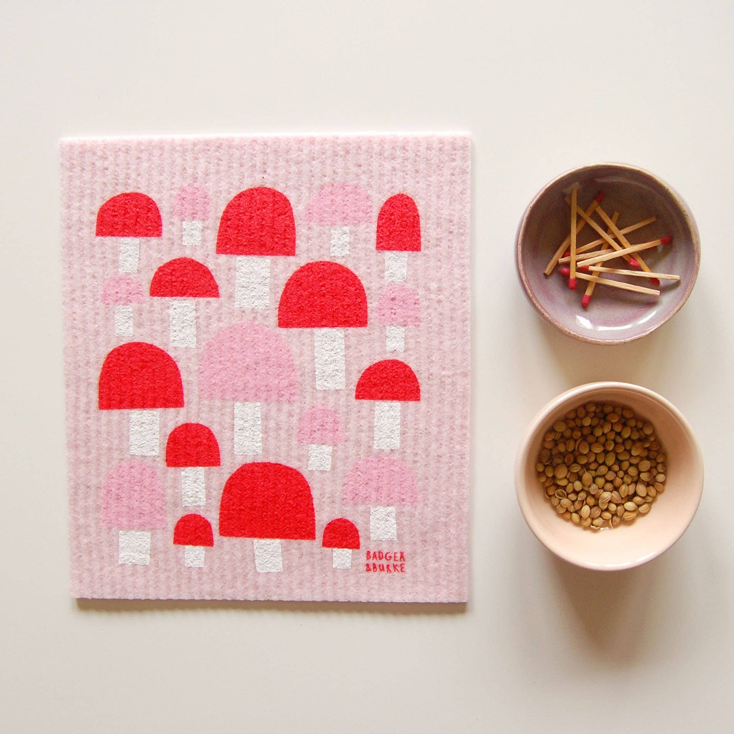 Badger & Burke - Mushroom Sponge Cloth / Reusable Paper Towel