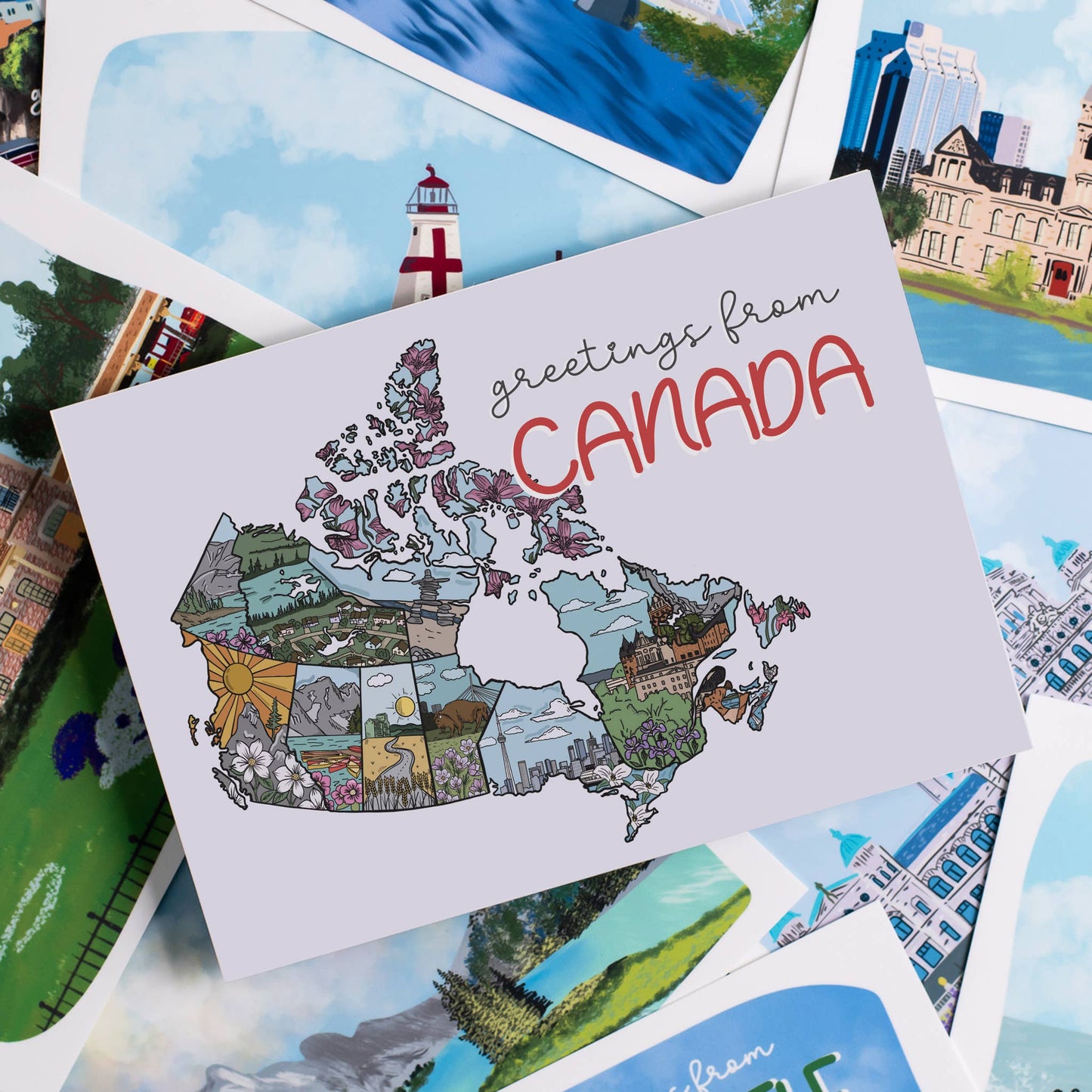 Jaybee Design - Greetings From Canada Postcard