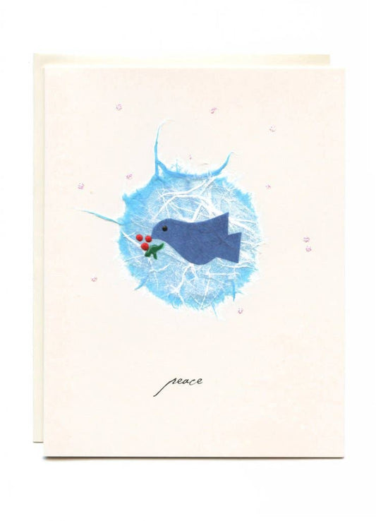 FLAUNT HANDMADE CORRESPONDENCES - "Peace" Blue Dove