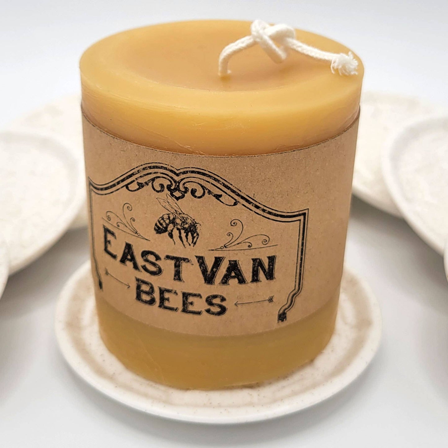 Eastvan bees - Nordic -Hygge-style candle plate