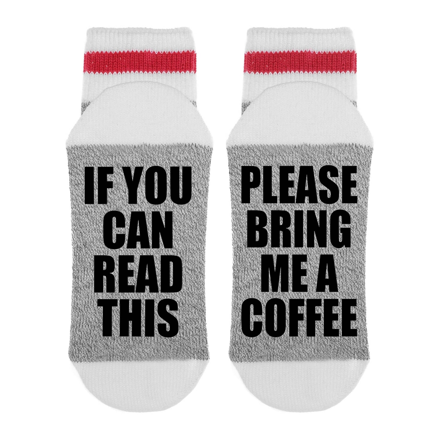 Sock Dirty to Me - Please Bring Me A Coffee Socks: Matte Black