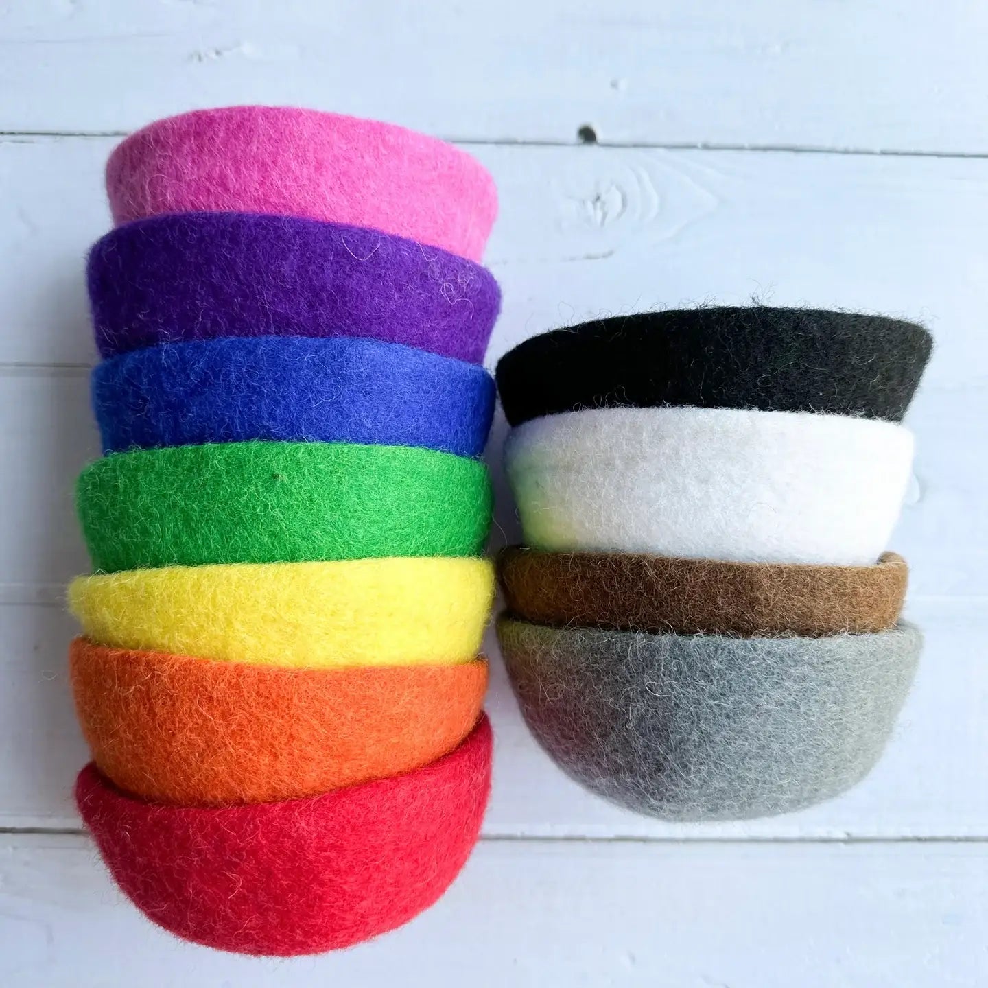 Sewing Seeds Play - Standard Colors Felt Bowls