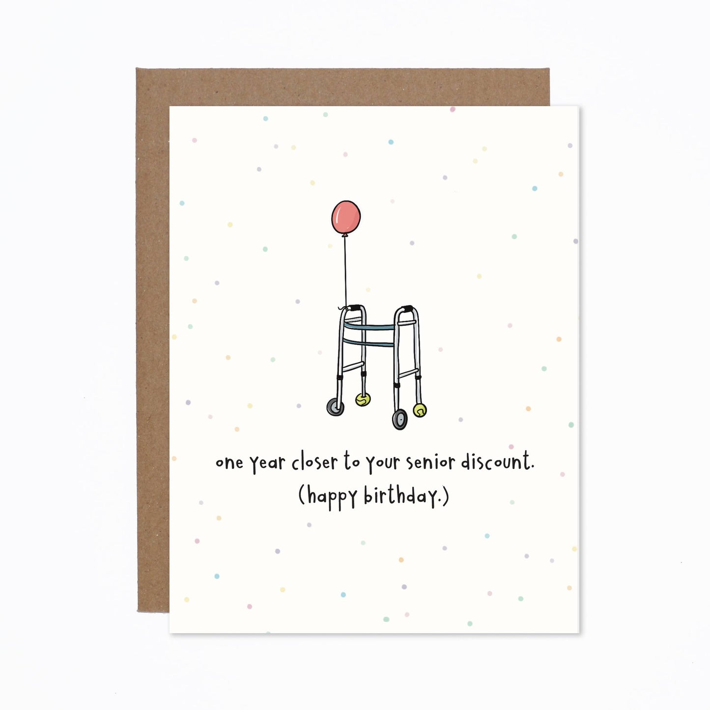 carolyndraws - Senior Discount Birthday Card