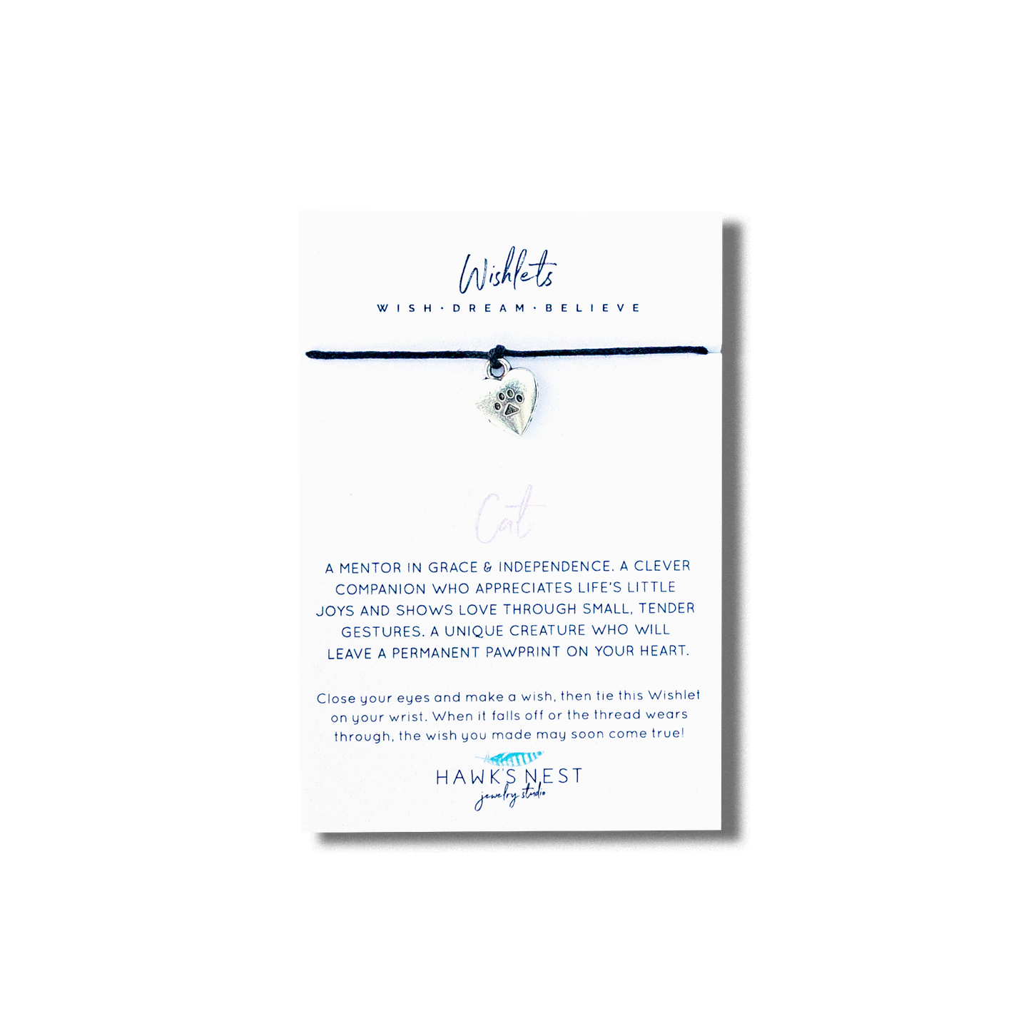 Hawk's Nest Jewelry Studio - Cat Wishlet: Cat