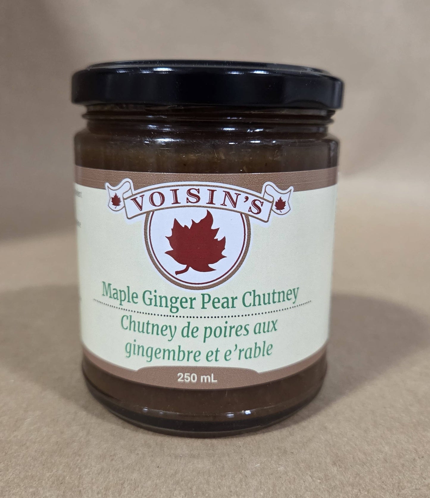 Voisin’s Maple Products - Gourmet Maple Spread and Jelly: Maple Ginger Pear Chutney