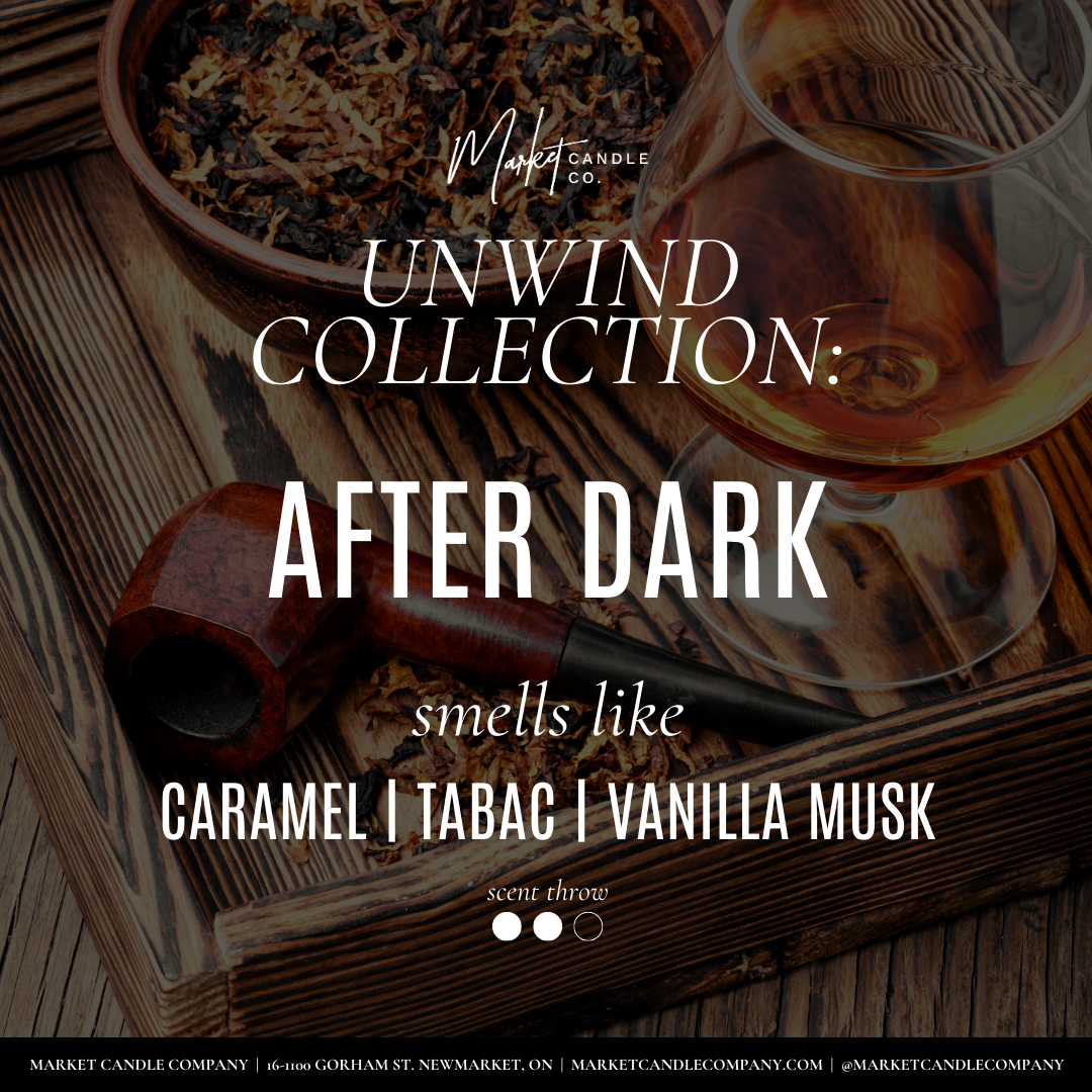 Market Candle Company - AFTER DARK SOY WAX CANDLE: 8 oz Single Wick