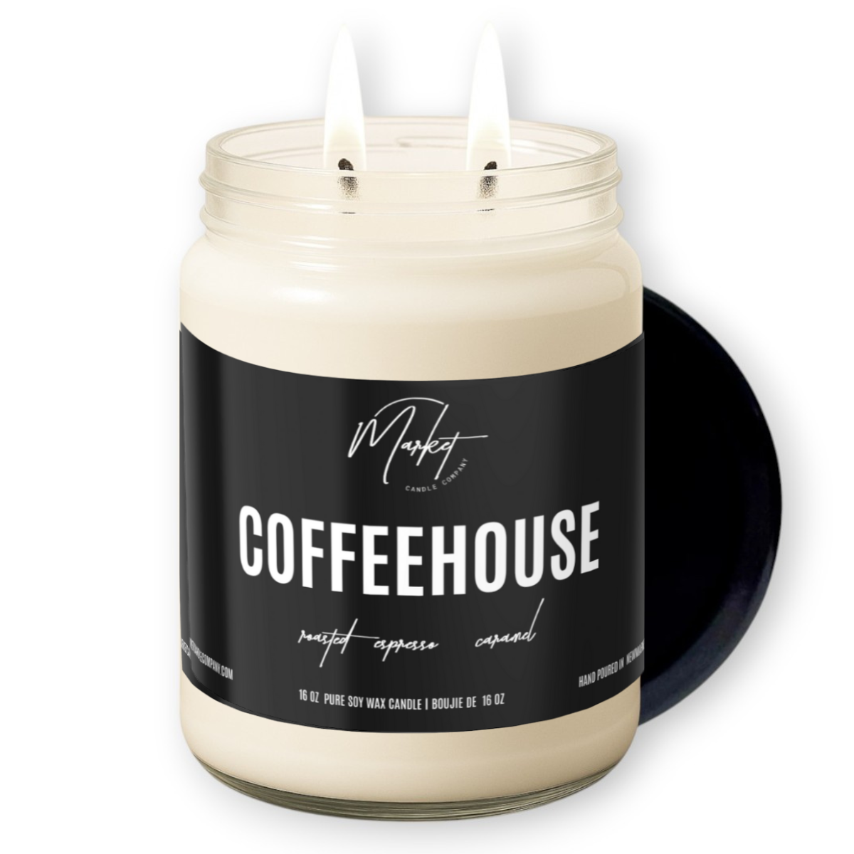 Market Candle Company - COFFEEHOUSE SOY CANDLE: 8 oz Single Wick