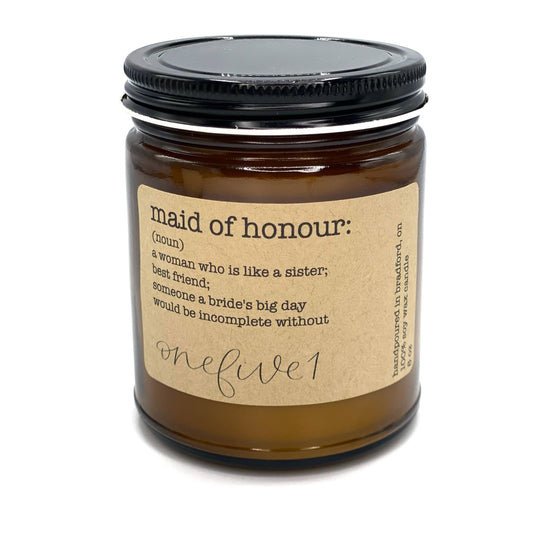 onefive1 - Maid of honour definition soy candle