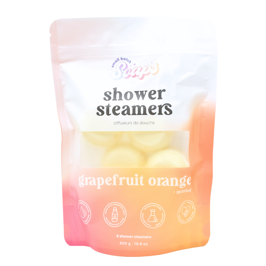 Small Batch Soaps - Grapefruit Orange Shower Steamers: 6-Pack